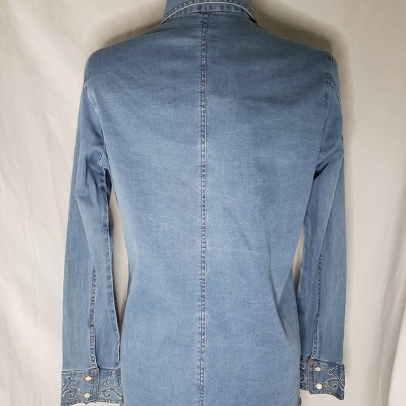 Vintage Collection Cowgirl Denim Button Down Shirt - Picture 4 of 7